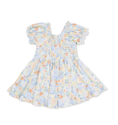 Smocked Twirly Dress - Georgia Floral
