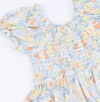 Smocked Twirly Dress - Georgia Floral