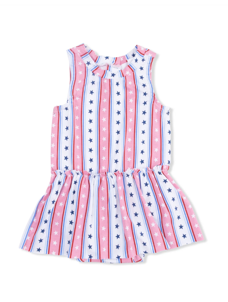 Stars and Stripes Skirted Bodysuit