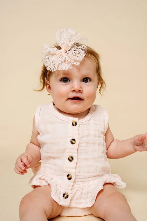 Ruffle Tank + Bloomer Set - Blush