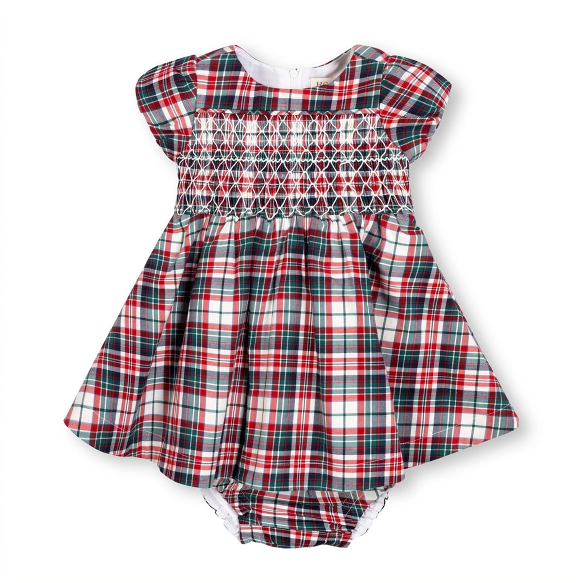 Organic Smocked Puff Sleeve Baby Dress