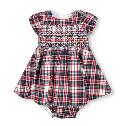 Organic Smocked Puff Sleeve Baby Dress
