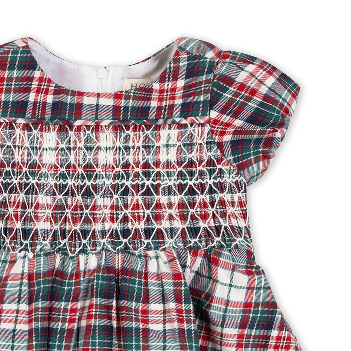 Organic Smocked Puff Sleeve Baby Dress