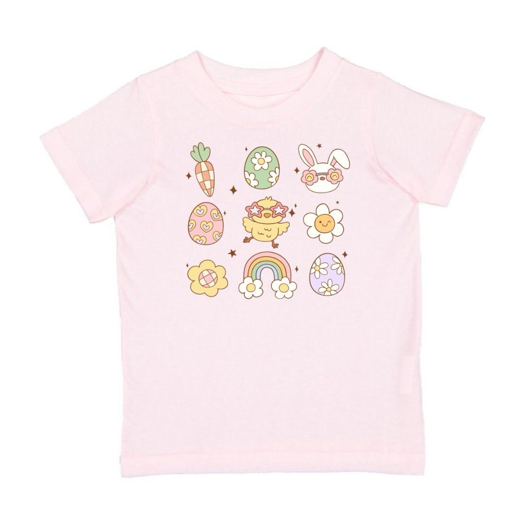 Groovy Chicken Easter Short Sleeve T-Shirt