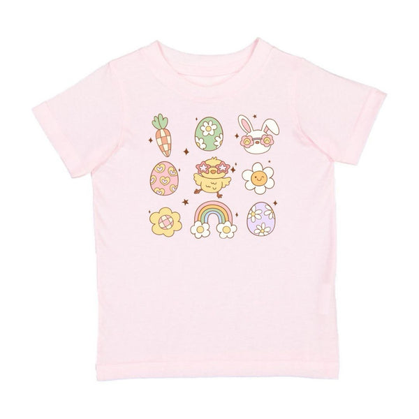 Groovy Chicken Easter Short Sleeve T-Shirt