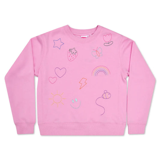 Check It Out Embraoidered Sweatshirt