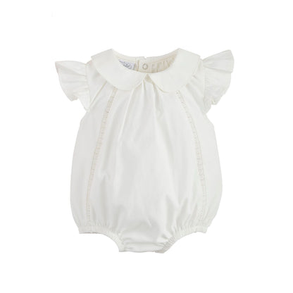 White Collard Poplin Bubble