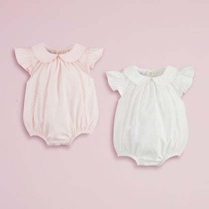 White Collard Poplin Bubble