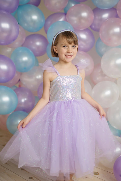 Sequins Princess Dress - Lilac