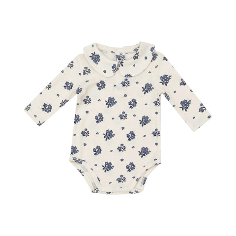 PETER PAN COLLAR BODYSUIT - PETITE BOUQUETS