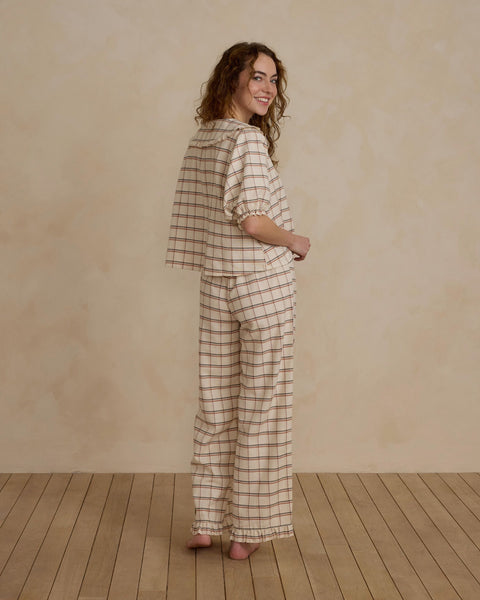 Ruffle Women's Pajamas - Holiday Plaid