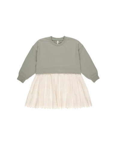 Laurel Sweatshirt Dress - Sage