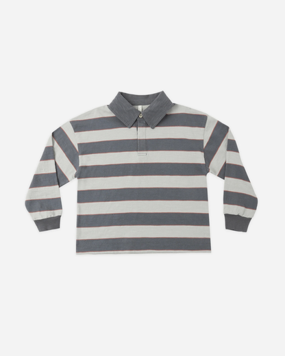 Rugby Polo Sage Stripe