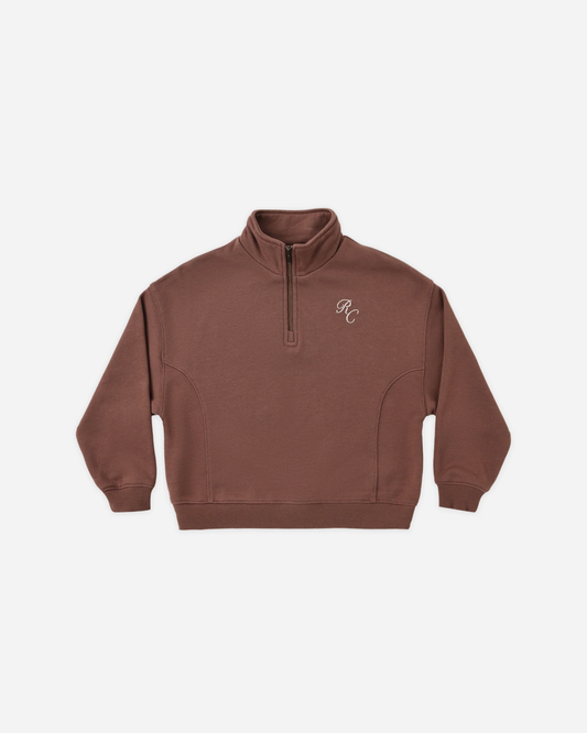 Half Zip Sweatshirt - Mulberry