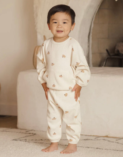 Waffle Slouch Set - Pumpkins