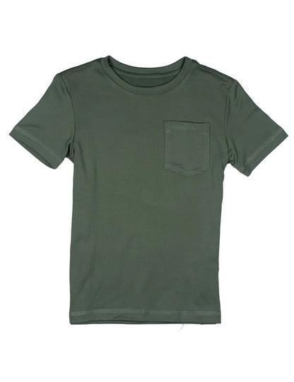 Boys Ravine Pocket Tee - Fog