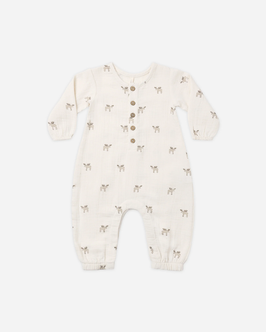 Woven Jumpsuit - Moose