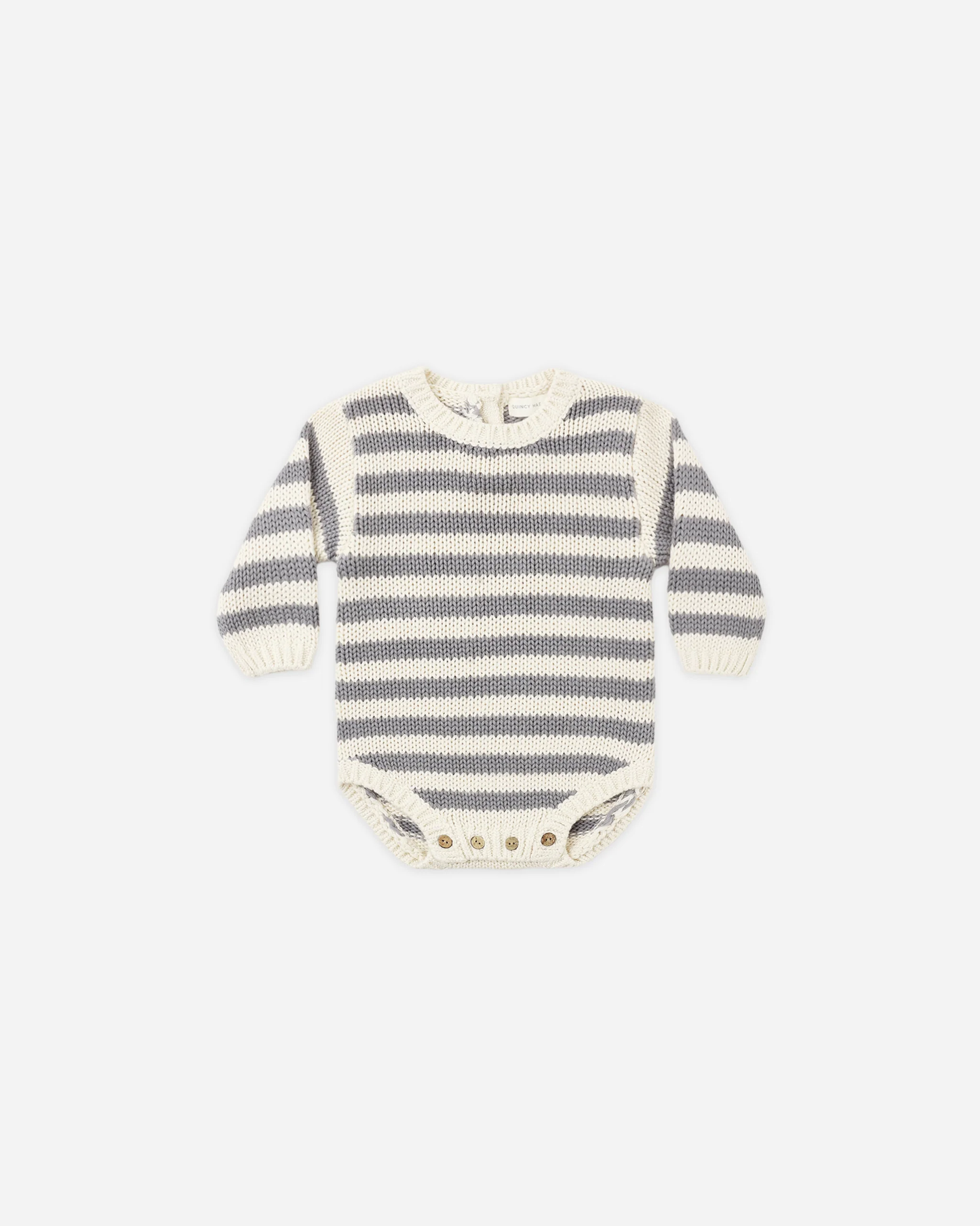 Rex Romper - Slate Stripe