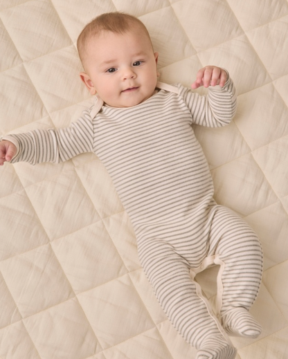 Baby Footie Laurel Microstripe