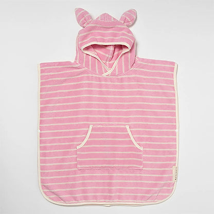 Kids Hooded Towel - Cotton Candy Stripe