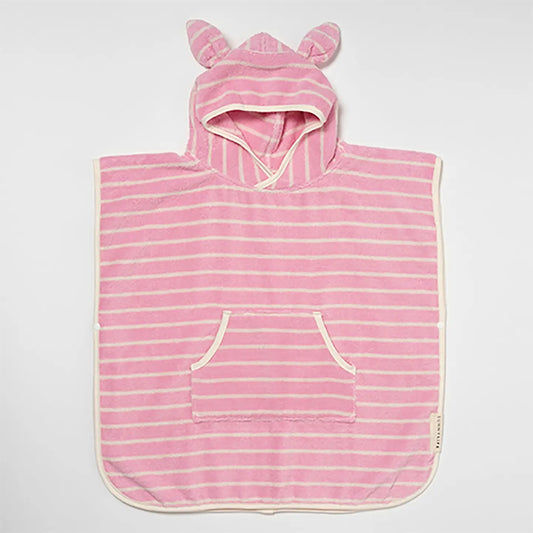 Kids Hooded Towel - Cotton Candy Stripe