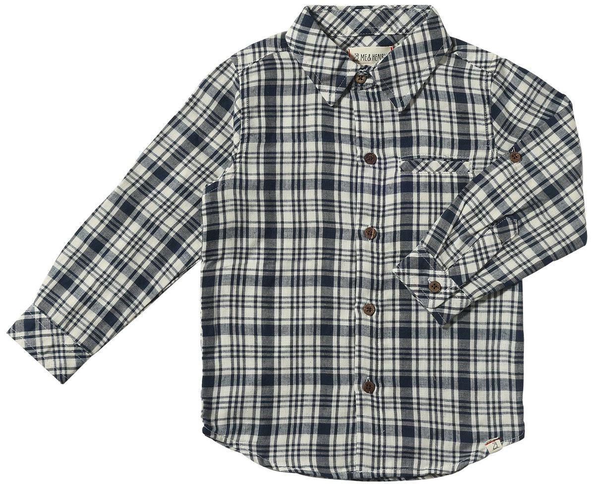 Atwood Woven Shirt - Navy Plaid