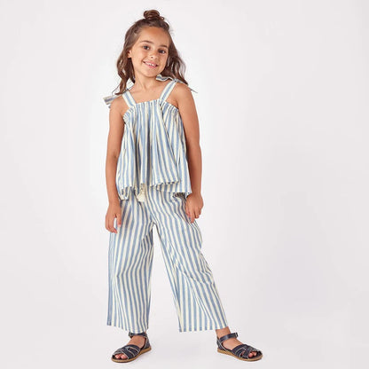 Girls Theodore Pant - Blue Stripe