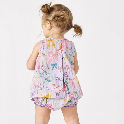Jaipur 2-Piece Set - Lavender Watercolor Bows