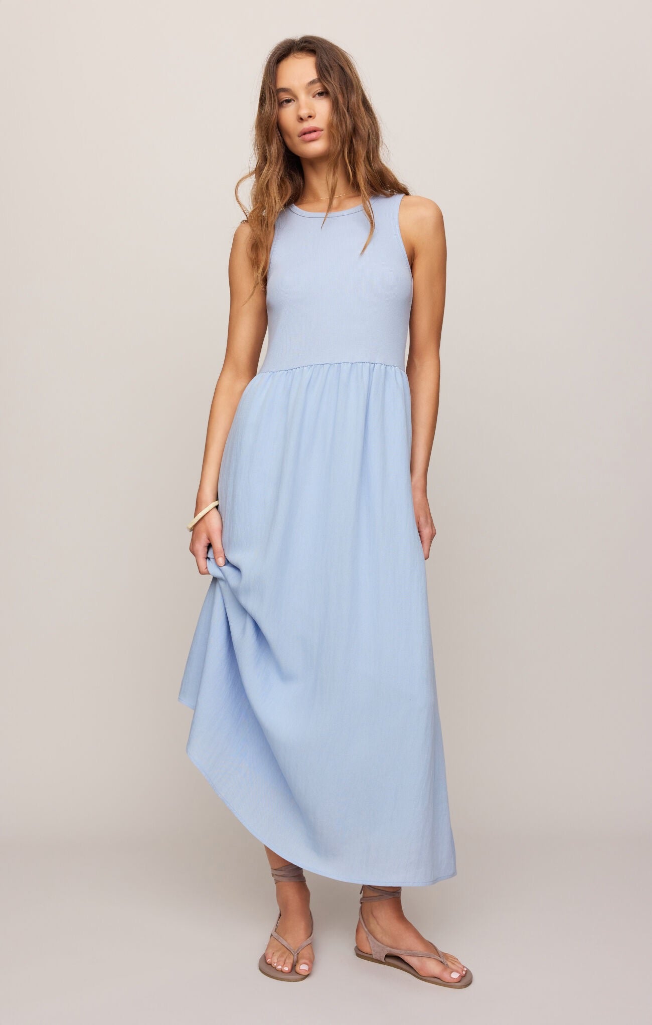 Charlotte Midi Dress - Light Blue