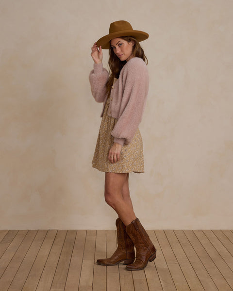 Fuzzy Cardigan - Blush (Women's)