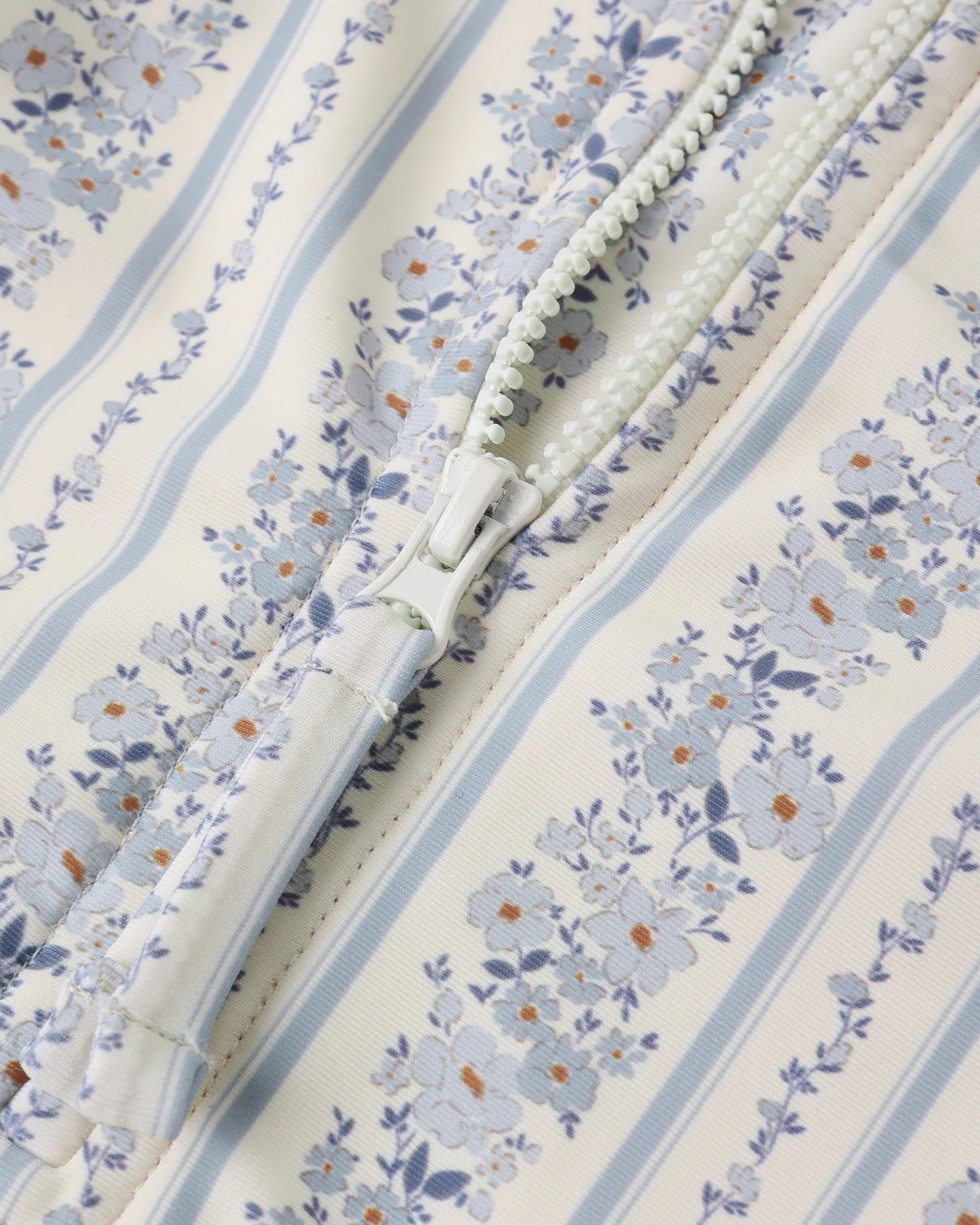 Delphine Rashguard One-Piece - Blue Floral