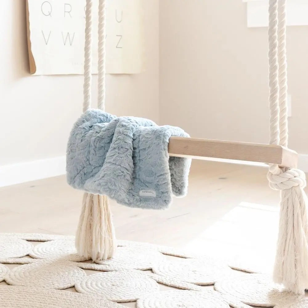 Dream Mini Blanket - Heather Blue