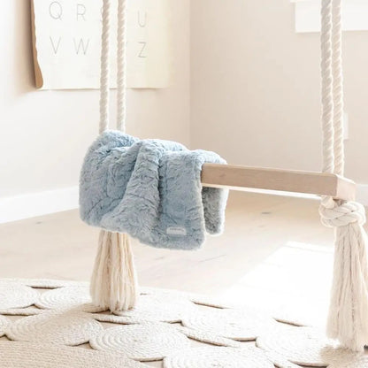 Dream Mini Blanket - Heather Blue