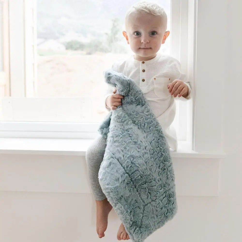 Dream Mini Blanket - Heather Blue