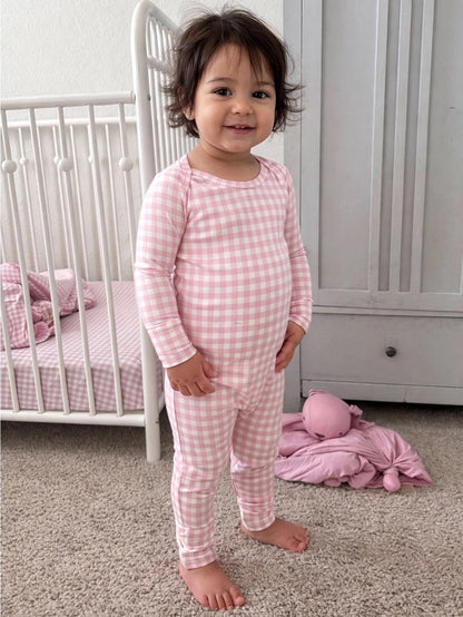 Gunamuna Convertible PJ - Pink Gingham