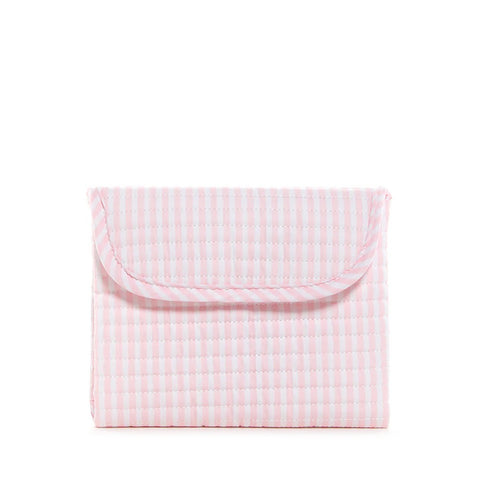 Quilted Changing Mat -Pink Stripe