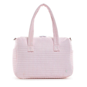 Quilted Stroller Bag - Pink Stripe