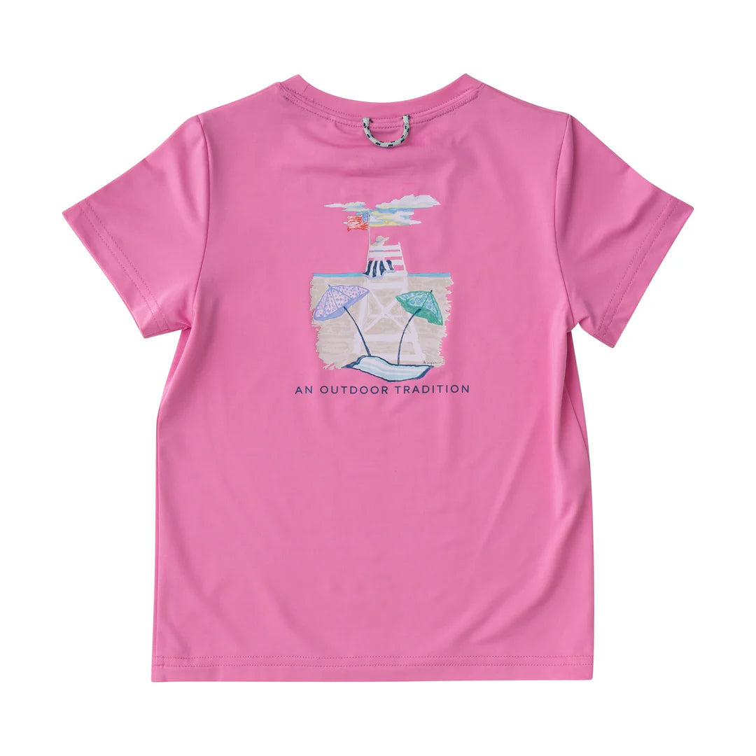 Beach Lifeguard Pro Performance Fishing T-Shirt