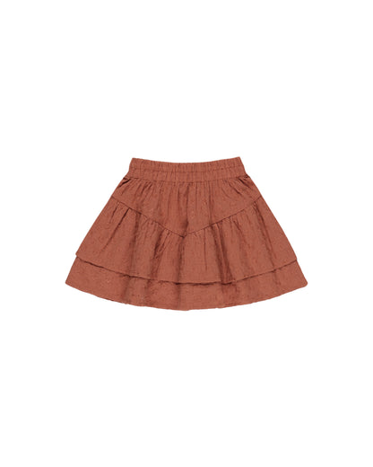 Tiered Mini Skirt - Poppy