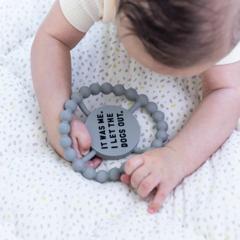 I Let the Dogs Out Teether Ring