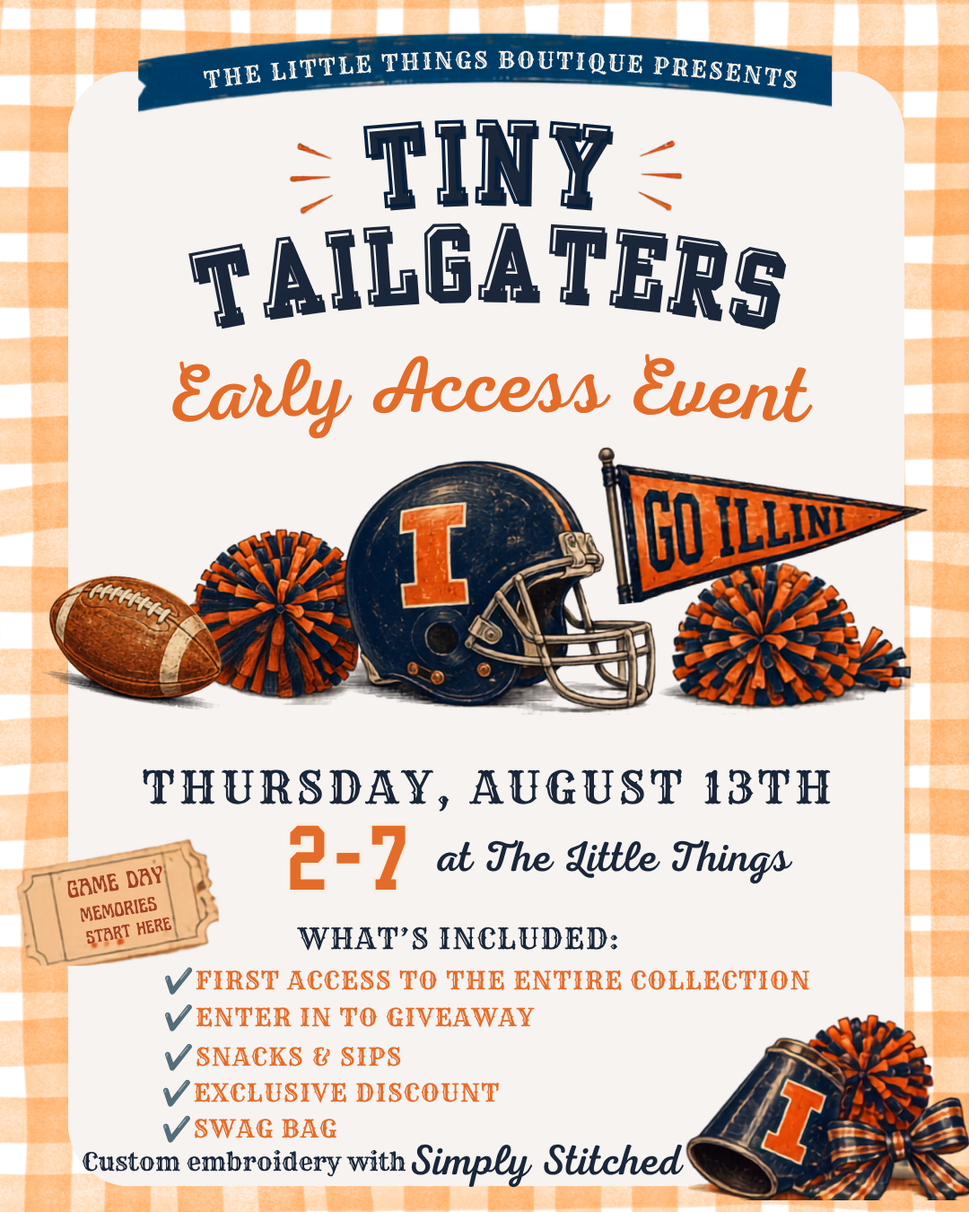 Tiny Tailgaters EARLY ACCESS EVENT 8/13