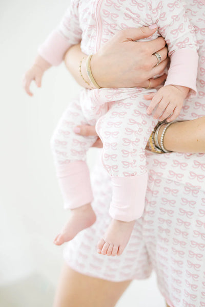 The Uptown Baby - Bow Sleep Romper