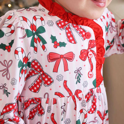 Long Sleeve Princess Ruffle Nightgown - Bow What Fun