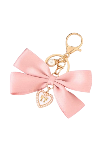 Pink Bow with Charm Purse Charm