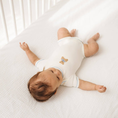 Bear Hugs Lap Bodysuit - Sky Blue