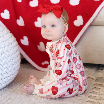 Caden Lane - Sweet Like Candy Convertible Zip Romper - Pink