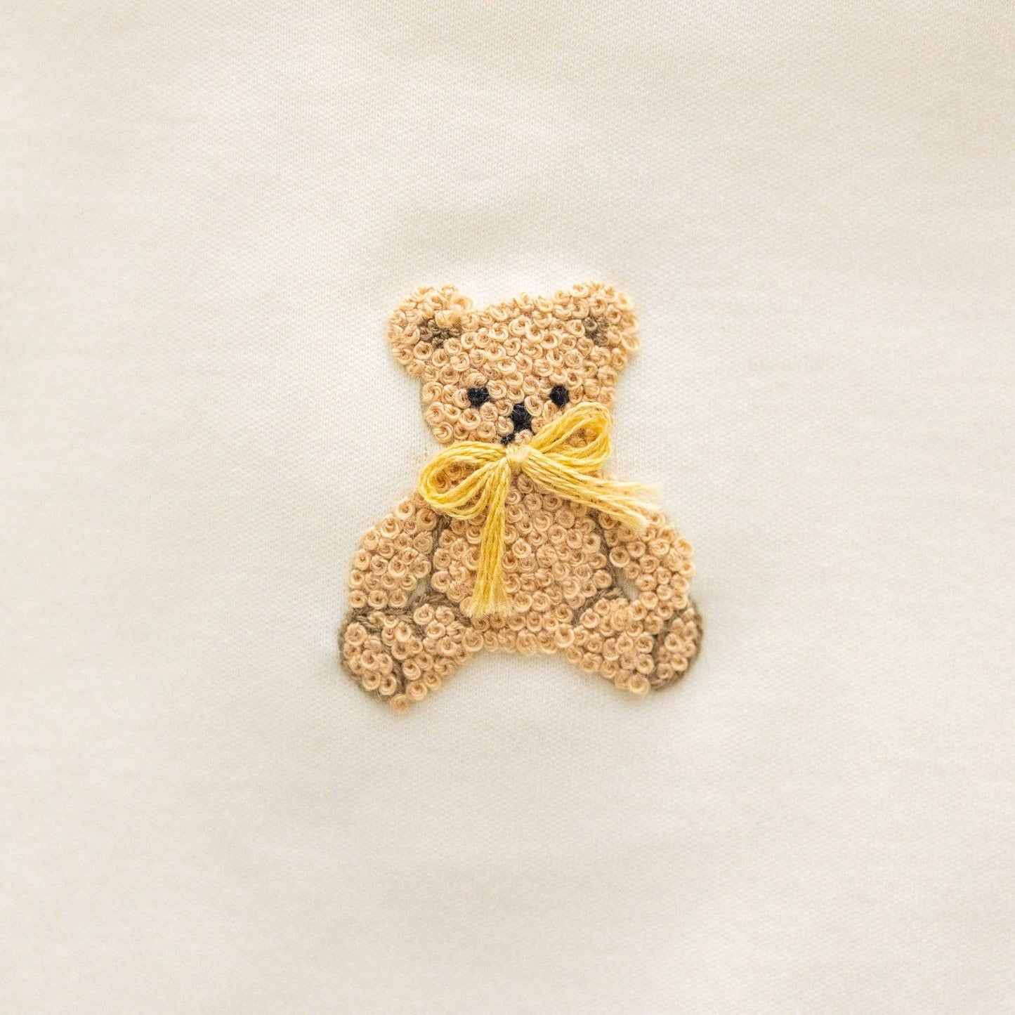 Bear Hugs Zip Footie - Ivory
