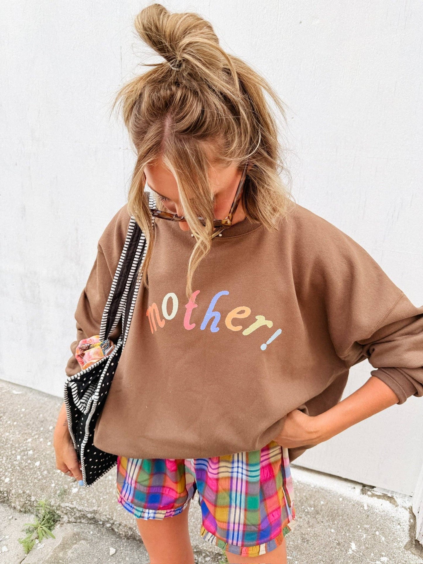 mother! sweatshirt - brown