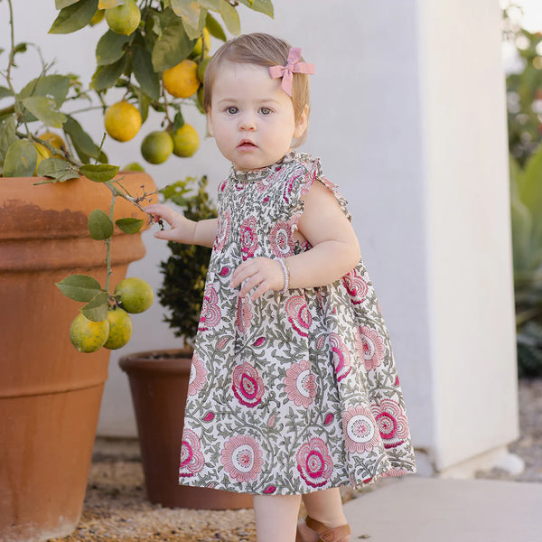 Stevie Dress Set - Pink Lisbon Floral