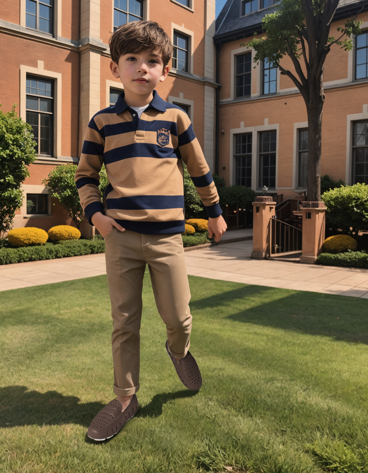 Floafers - Kids Prodigy Driver in Driftwood Brown